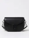 Marc Jacobs The Small Saddle Leather Shoulder Bag In Black