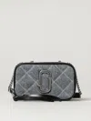 Marc Jacobs Small Crossbody Bag The Snapshot In Quilted Denim In Blue
