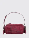 Marc Jacobs Versatile Shoulder Bag Flap Pockets In Burgundy