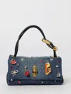 Marc Jacobs Chic Shoulder Bag Featuring Decorative Charms In Blue