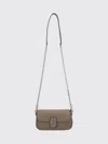 Marc Jacobs Chain Strap Pebbled Texture Shoulder Bag In Gray