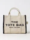Marc Jacobs Jacquard Pattern Fabric Tote With Detachable Strap In Sand