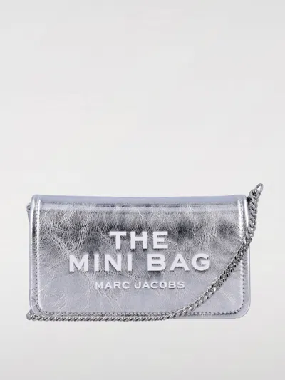 MARC JACOBS MINI BAG MARC JACOBS WOMAN COLOR SILVER,G41306061