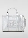 Marc Jacobs The Metallic Leather Tote Bag In Silver