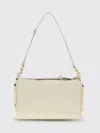 Marc Jacobs Leather Shoulder Bag Adjustable Detachable Strap In Neutral