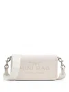 Marc Jacobs Compact White Cow Leather Clutch With Embossed Detail In White