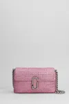 Marc Jacobs Embellished The Mini Soft Shoulder Bag In Pink