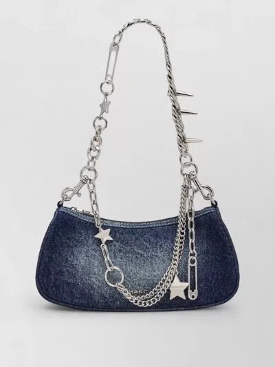 Marc Jacobs Shoulder Bag Star Studs Chain Strap In Blue