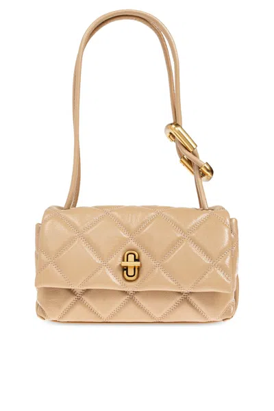 Marc Jacobs Shoulder Bag `the Quilted Mini Dual` In Sand