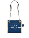 Marc Jacobs Shoulder Bag With Denim Chain In Blu