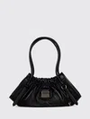 Marc Jacobs The Cristina Leather Shoulder Bag With Double Handle And Padlock In Black