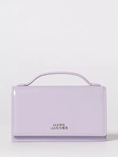 Marc Jacobs Flower Mirror Leather Mini Bag In Purple