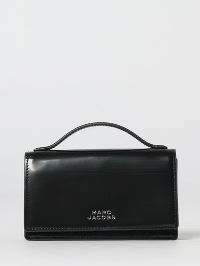 Marc Jacobs The Glam Mirror Mini Bag In Brushed Leather In Black