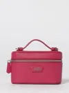 Marc Jacobs The Vanity Bag Pink Crossbody Bag With Removable Shoulder Strap And Logo Lettering On The Front In L In Purple