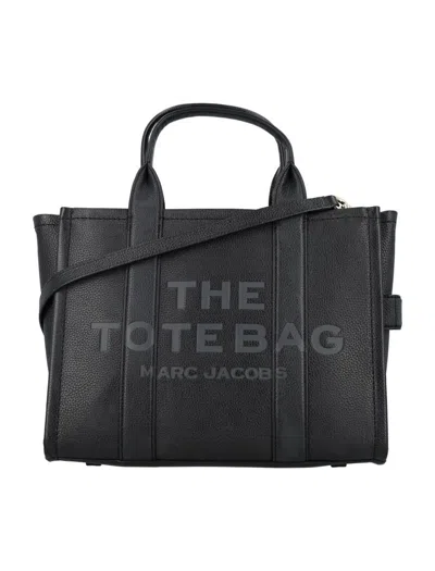 Marc Jacobs Shopping 'the Leather Micro Tote' In Black