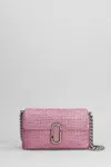 Marc Jacobs Rectangular Shoulder Bag Synthetic Diamonds In Pink
