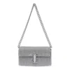 Marc Jacobs Silver Fixed Curb Chain Shoulder Strap Bag In Silver