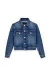 Marc Jacobs Shrunken Denim Jacket In Blue