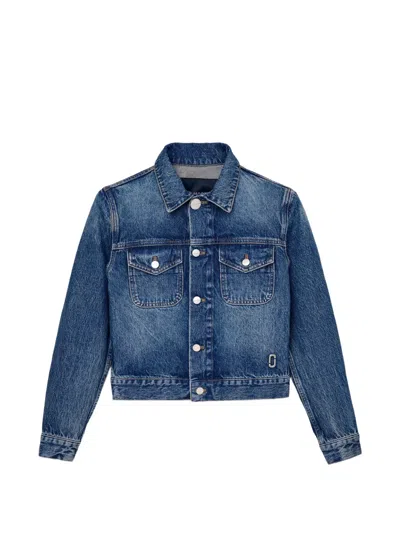 Marc Jacobs Shrunken Denim Jacket In Blue