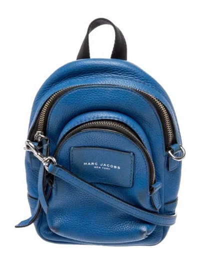 Pre-owned Marc Jacobs Signature Backpack In Blue