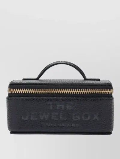 Marc Jacobs Signature Leather Wallet Top Handle Design In Black