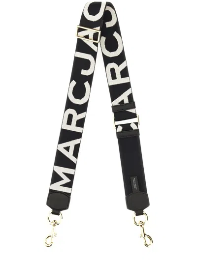 Marc Jacobs Signature Logo Shoulder Strap In Black