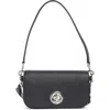 Marc Jacobs Signet Turnlock Small Shoulder Bag In Black
