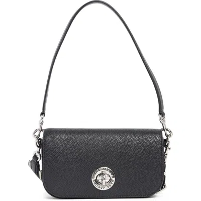 Marc Jacobs Signet Turnlock Small Shoulder Bag In Black