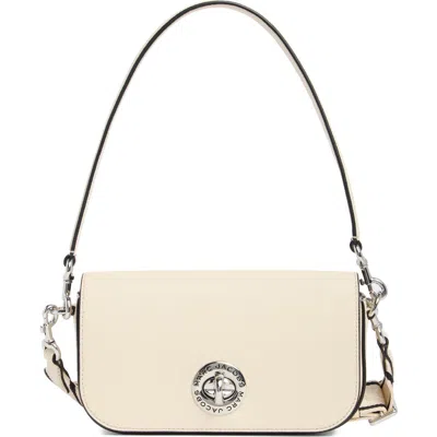 Marc Jacobs Signet Turnlock Small Shoulder Bag In Marshmallow