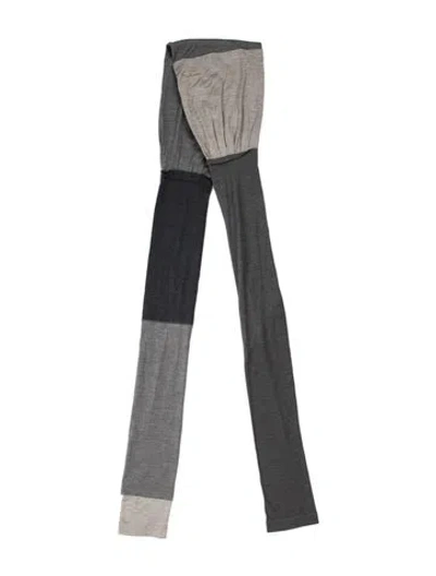 Pre-owned Marc Jacobs Silk Colorblock Pattern Scarf In Grey