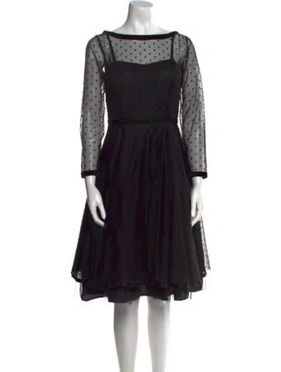 Pre-owned Marc Jacobs Silk Knee-length Dress In Black