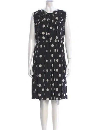 Pre-owned Marc Jacobs Silk Knee-length Dress In Black