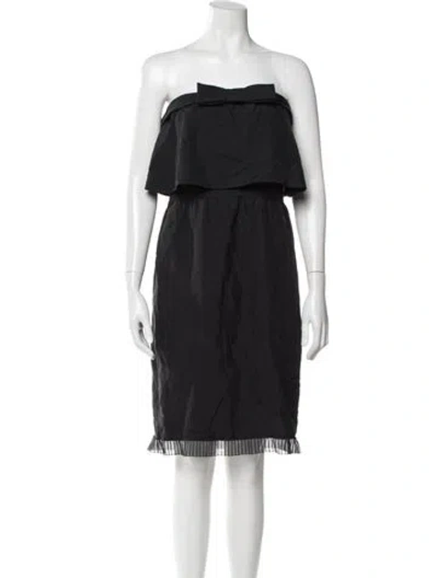 Pre-owned Marc Jacobs Silk Knee-length Dress In Black