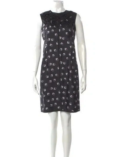 Pre-owned Marc Jacobs Silk Knee-length Dress In Black