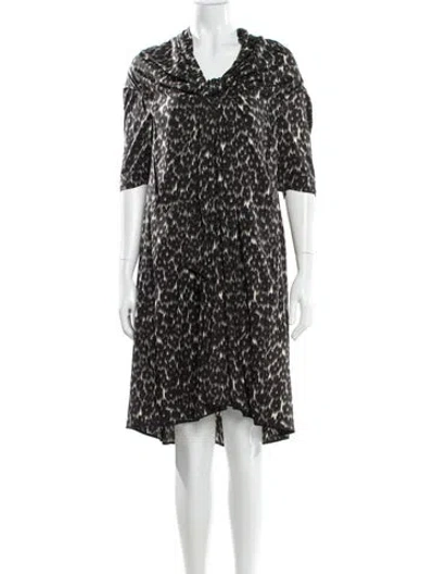Pre-owned Marc Jacobs Silk Knee-length Dress In Black