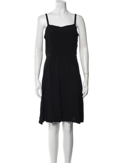 Pre-owned Marc Jacobs Silk Knee-length Dress In Black
