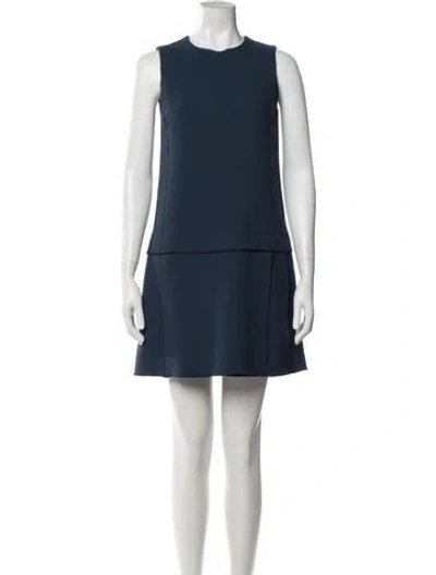 Pre-owned Marc Jacobs Silk Knee-length Dress In Blue