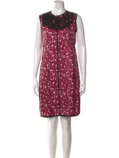 Pre-owned Marc Jacobs Silk Knee-length Dress In Multi