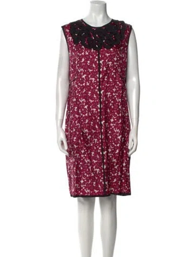 Pre-owned Marc Jacobs Silk Knee-length Dress In Multi