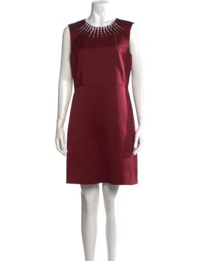 Pre-owned Marc Jacobs Silk Knee-length Dress In Red