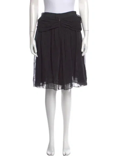 Pre-owned Marc Jacobs Silk Knee-length Skirt In Black