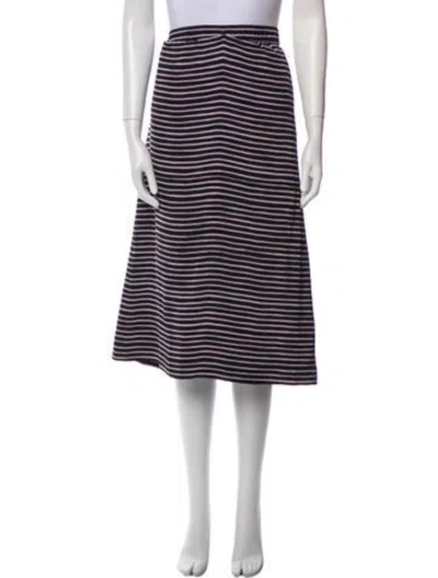 Pre-owned Marc Jacobs Silk Knee-length Skirt In Black