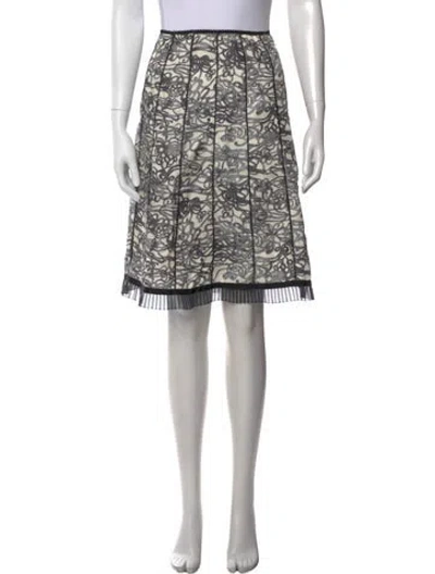 Pre-owned Marc Jacobs Silk Knee-length Skirt In Black