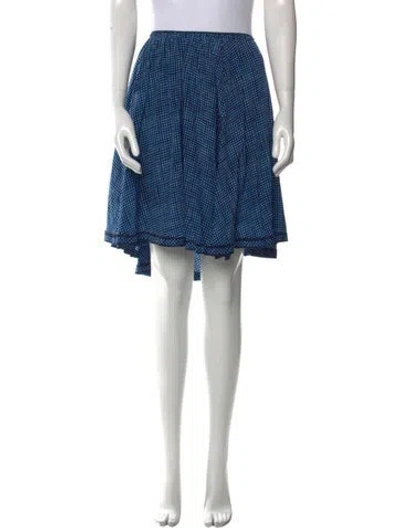 Pre-owned Marc Jacobs Silk Knee-length Skirt In Blue