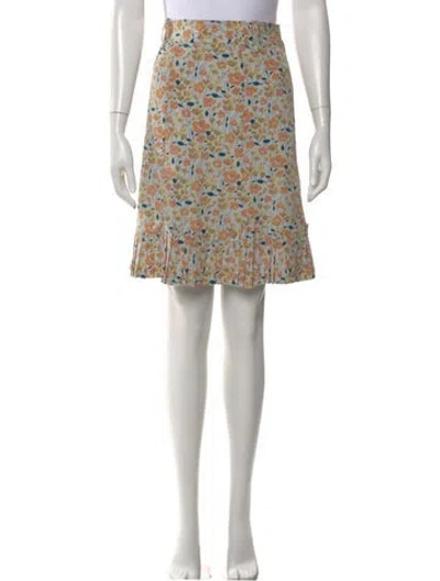 Pre-owned Marc Jacobs Silk Knee-length Skirt In Multi
