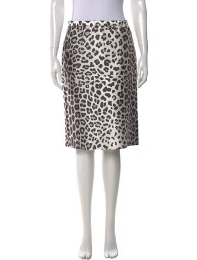Pre-owned Marc Jacobs Silk Knee-length Skirt In Neutral