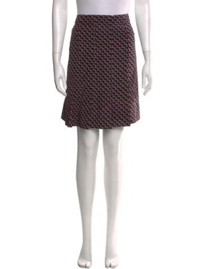 Pre-owned Marc Jacobs Silk Knee-length Skirt In Red