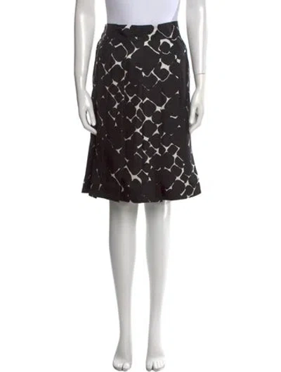 Pre-owned Marc Jacobs Silk Knee-length Skirt W/ Tags In Black