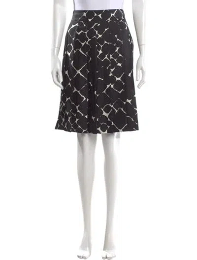 Pre-owned Marc Jacobs Silk Knee-length Skirt W/ Tags In Black