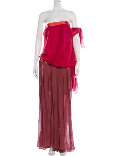 Pre-owned Marc Jacobs Silk Long Dress In Multi